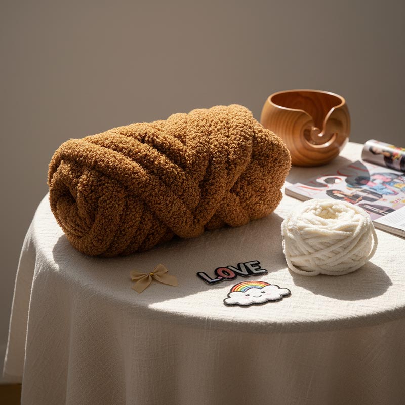 Benang Chenille Bulu Teddy Chunky 3cm