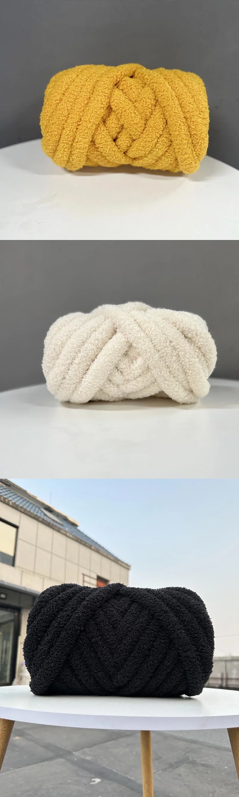 3cm Chunky Teddy Fleece Chenille Yarn